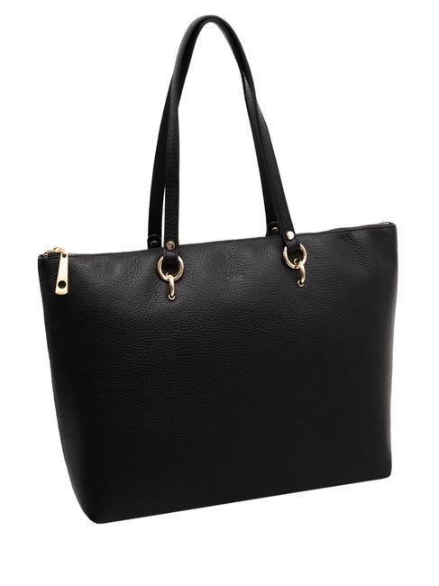 VIOLA  Leather shopping bag black - Women’s Bags