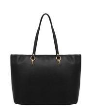 LESAC VIOLA  Leather shopping bag black - Women’s Bags - 3