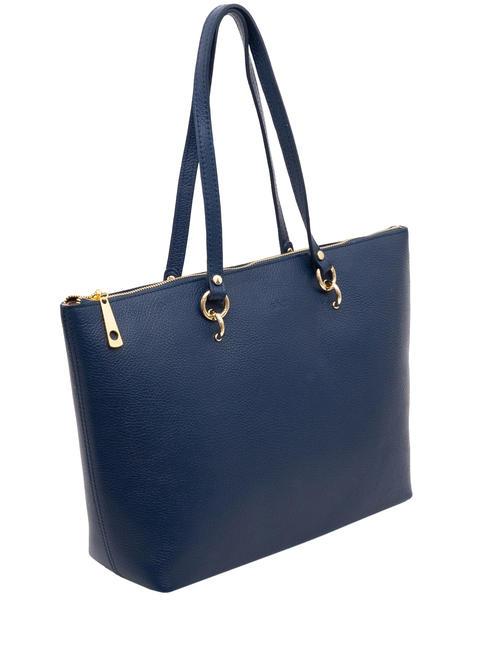 VIOLA  Leather shopping bag jeans - Women’s Bags