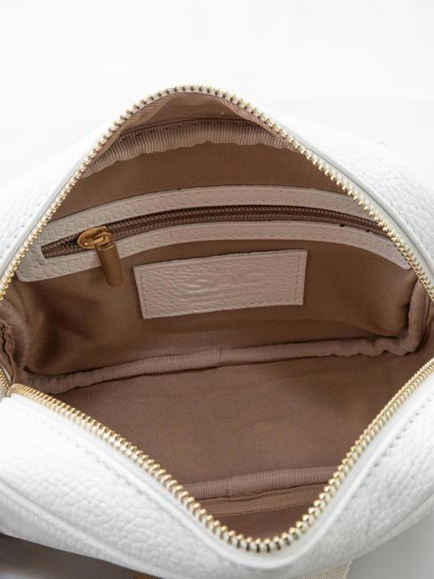 LUCIA Dollar leather double shoulder bag optical white - Women’s Bags