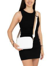 LESAC LUCIA Dollar leather double shoulder bag optical white - Women’s Bags - 4