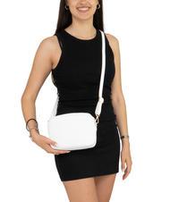 LESAC LUCIA Dollar leather double shoulder bag optical white - Women’s Bags - 5
