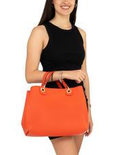 LESAC LAURA Leather double shoulder bag and pouch coral - Women’s Bags - 4