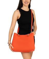 LESAC LAURA Leather double shoulder bag and pouch coral - Women’s Bags - 6