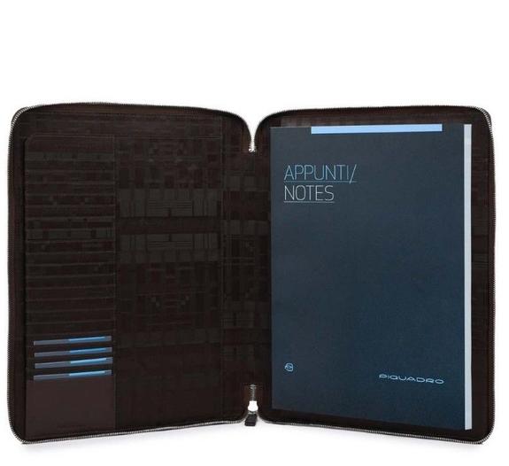 clipboard CARY line, in leather MORO - Tablet holder& Organizer