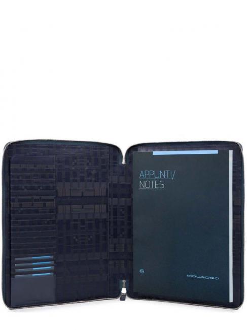 clipboard CARY line, in leather blue - Tablet holder& Organizer