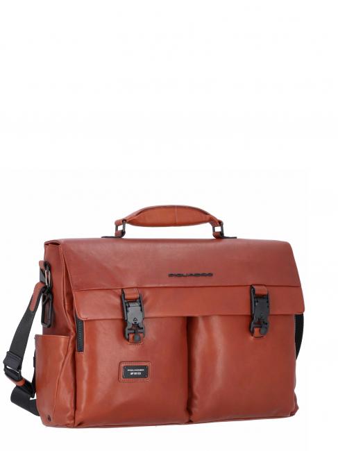 CAMPIONARIO - HARPER 15.6" laptop briefcase, in leather LEATHER - Work Briefcases