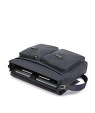 PIQUADRO NABUCCO Leather briefcase, 15.6 "pc holder blue - Work Briefcases - 4