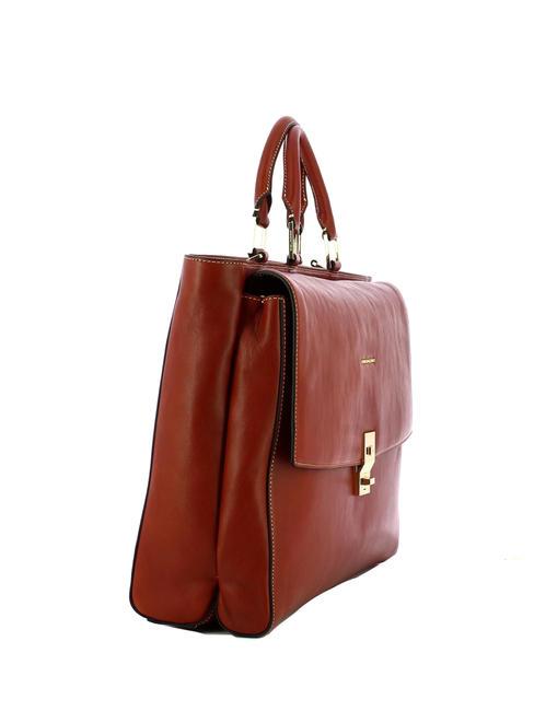 CAMPIONARIO -  DAFNE DAFNE 15.6 "laptop bag LEATHER - Work Briefcases