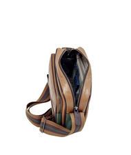 PIQUADRO CAMPIONARIO -  FEBO Leather bag BEIGE / GREEN - Over-the-shoulder Bags for Men - 3