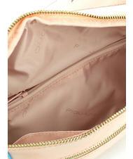 PIQUADRO CAMPIONARIO -  BLUE SQUARE Leather belt bag ROSA - Hip pouches - 4