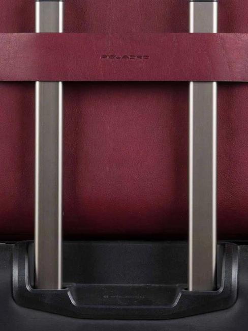 CAMPIONARIO - GEA  15.6" leather laptop briefcase bordeaux - Work Briefcases