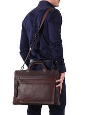 PIQUADRO CAMPIONARIO - WOSTOK 15.6 "PC briefcase MORO - Work Briefcases - 5