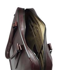 PIQUADRO CAMPIONARIO - PIONEER Leather briefcase, 14 "pc holder MORO - Work Briefcases - 3