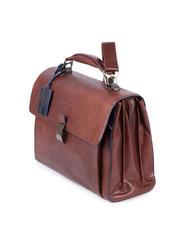 PIQUADRO BLUE SQUARE SPECIAL 15.6" leather laptop briefcase - Work Briefcases