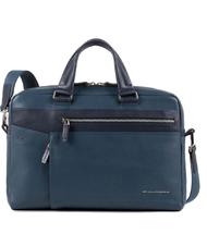 PIQUADRO folder CARY line, 15 "PC holder blue - Work Briefcases - 2