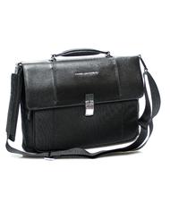 PIQUADRO briefcase LINK 2, 13&rdquo; PC case, expandable Black - Work Briefcases - 2
