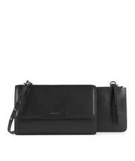 PIQUADRO CAMPIONARIO - GEA  Leather clutch bag Black - Women&rsquo;s Bags - 2