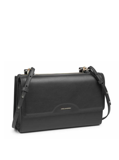 CAMPIONARIO - GEA  Leather clutch bag Black - Women&rsquo;s Bags
