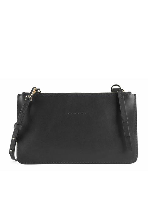CAMPIONARIO - GEA  Leather clutch bag Black - Women&rsquo;s Bags