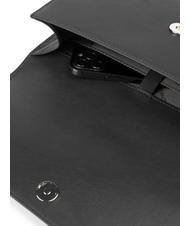 PIQUADRO CAMPIONARIO - GEA  Leather clutch bag Black - Women&rsquo;s Bags - 6