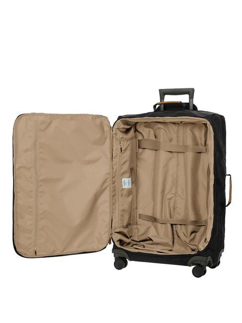 X-COLLECTION Medium-large size trolley Black - Semi-rigid Trolley Cases