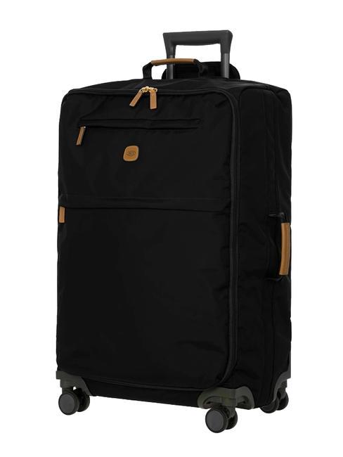 X-COLLECTION Medium-large size trolley Black - Semi-rigid Trolley Cases