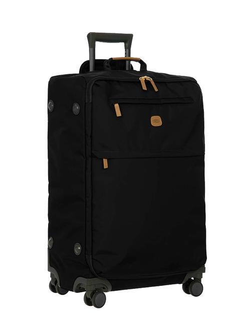 X-COLLECTION Medium-large size trolley Black - Semi-rigid Trolley Cases