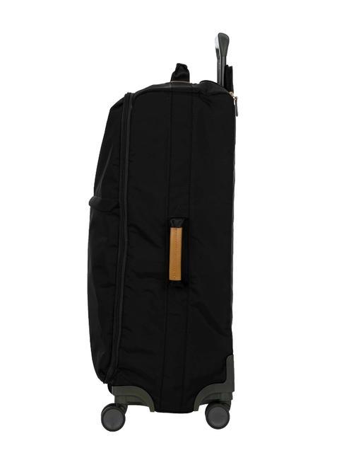 X-COLLECTION Medium-large size trolley Black - Semi-rigid Trolley Cases