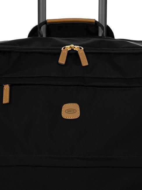 X-COLLECTION Medium-large size trolley Black - Semi-rigid Trolley Cases