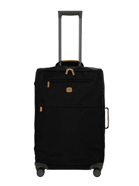 X-COLLECTION Medium-large size trolley Black - Semi-rigid Trolley Cases