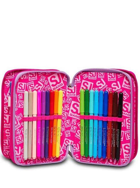 HEART LOLLY Pencil case with complete school kit chiffon - Cases and Accessories