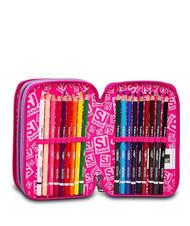 SJGANG HEART LOLLY Pencil case with complete school kit chiffon - Cases and Accessories - 5