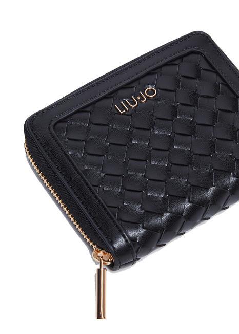 MANHATTAN Medium zip around wallet BLACK - Women’s Wallets