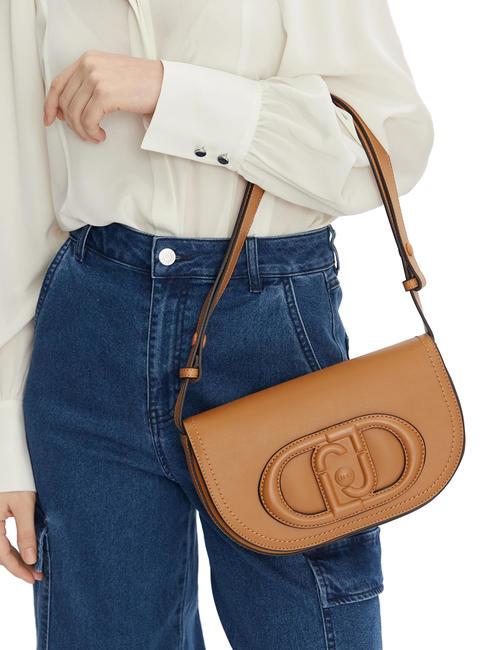 DEUZIA Shoulder bag with flap light leather - Women&rsquo;s Bags