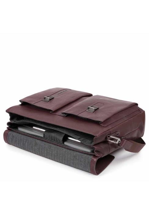 CAMPIONARIO -  ARES  15.6" leather laptop briefcase BROWN - Work Briefcases
