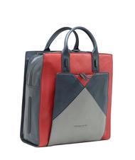 PIQUADRO CAMPIONARIO - PRISMA Leather backpack briefcase, 15 "pc holder blue - Work Briefcases - 2