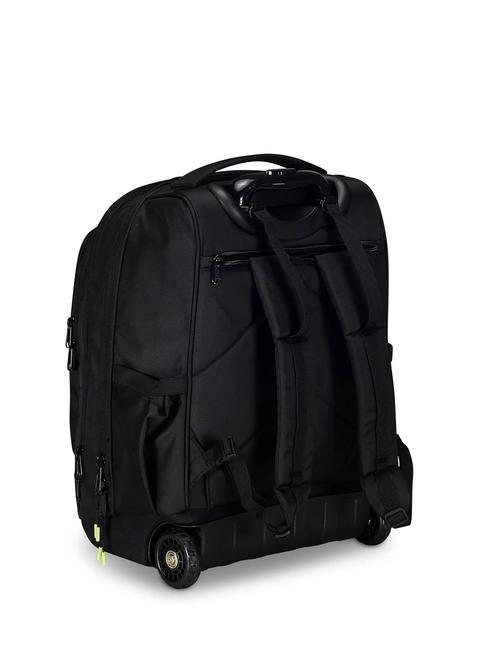 BUMP GRS CAMBIA COLORE 14" laptop trolley backpack with 2 wheels black/yellow - Backpack trolleys