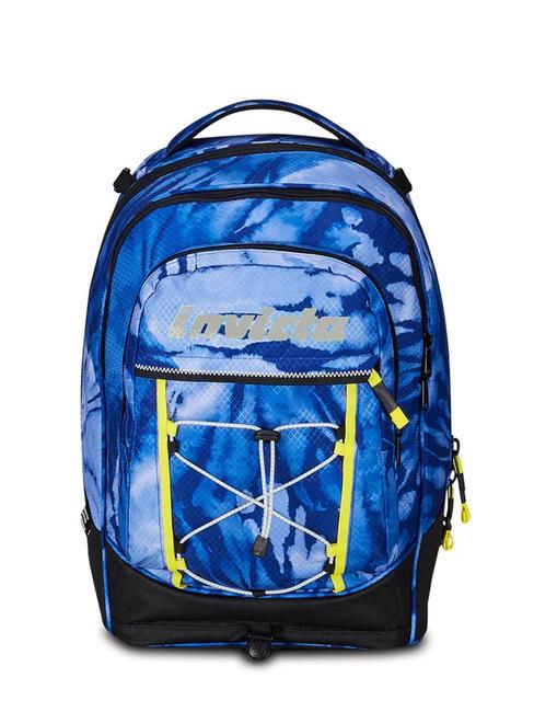 PLUS GRS FANTASY Detachable trolley backpack blue shibori - Backpack trolleys
