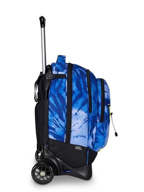 PLUS GRS FANTASY Detachable trolley backpack blue shibori - Backpack trolleys