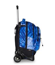 INVICTA PLUS GRS FANTASY Detachable trolley backpack blue shibori - Backpack trolleys - 3