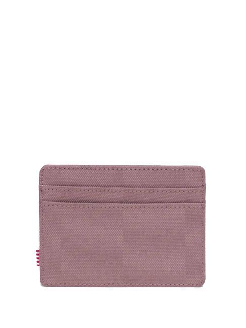 CHARLIE  Flat card holder ASH ROSE - Women’s Wallets