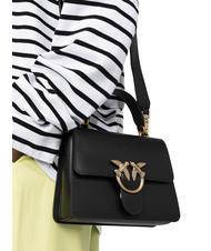 PINKO MINI LOVE BAG Bag with handle black-antique gold - Women’s Bags - 5