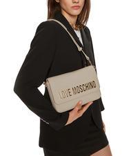 LOVE MOSCHINO LETTERING shoulder bag ivory - Women&rsquo;s Bags - 6