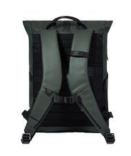 PIQUADRO CORNER SPECIALE GOMMATO Roll-top backpack for 15.6" laptop GREEN - Laptop backpacks - 3