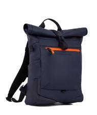 PIQUADRO CORNER SPECIALE GOMMATO Roll-top backpack for 15.6" laptop blue - Laptop backpacks - 2