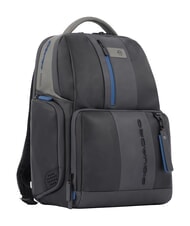 PIQUADRO backpack URBAN FAST-CHECK, PC holder 15,6 ", in leather - Laptop backpacks
