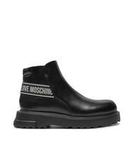 LOVE MOSCHINO SQUARE 40 Leather Beatles ankle boots Black - Women’s shoes - 2