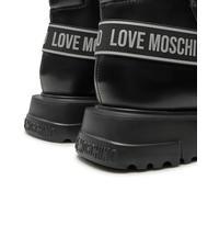 LOVE MOSCHINO SQUARE 40 Leather Beatles ankle boots Black - Women’s shoes - 5