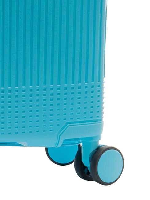 LIGHT POP 1 Medium expandable trolley water blue - Rigid Trolley Cases